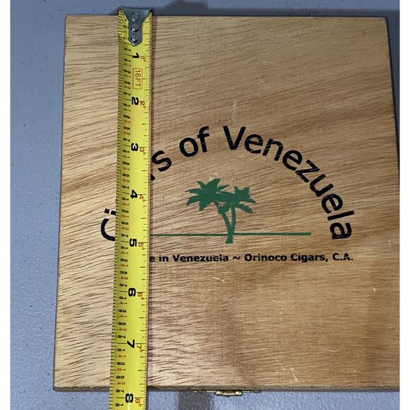 Wooden Cigar Box Premium Cigars Of Venezuela Orinoco Vintage - Picture 12 of 13